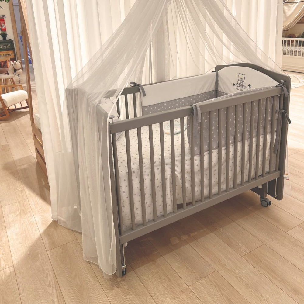 Бебешка люлееща се кошара Sofy grey (60х120)