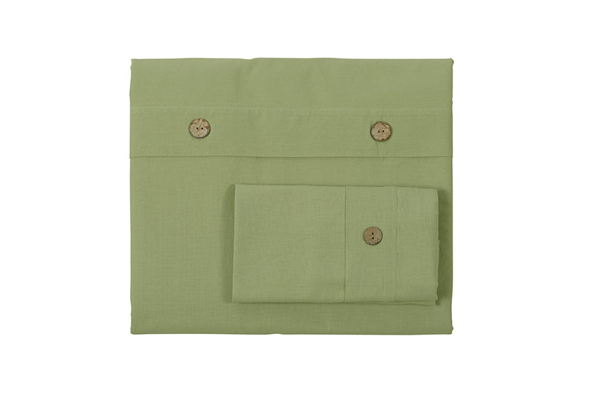 Boho Комплект пликове за завивки Зелен (160x220 см)