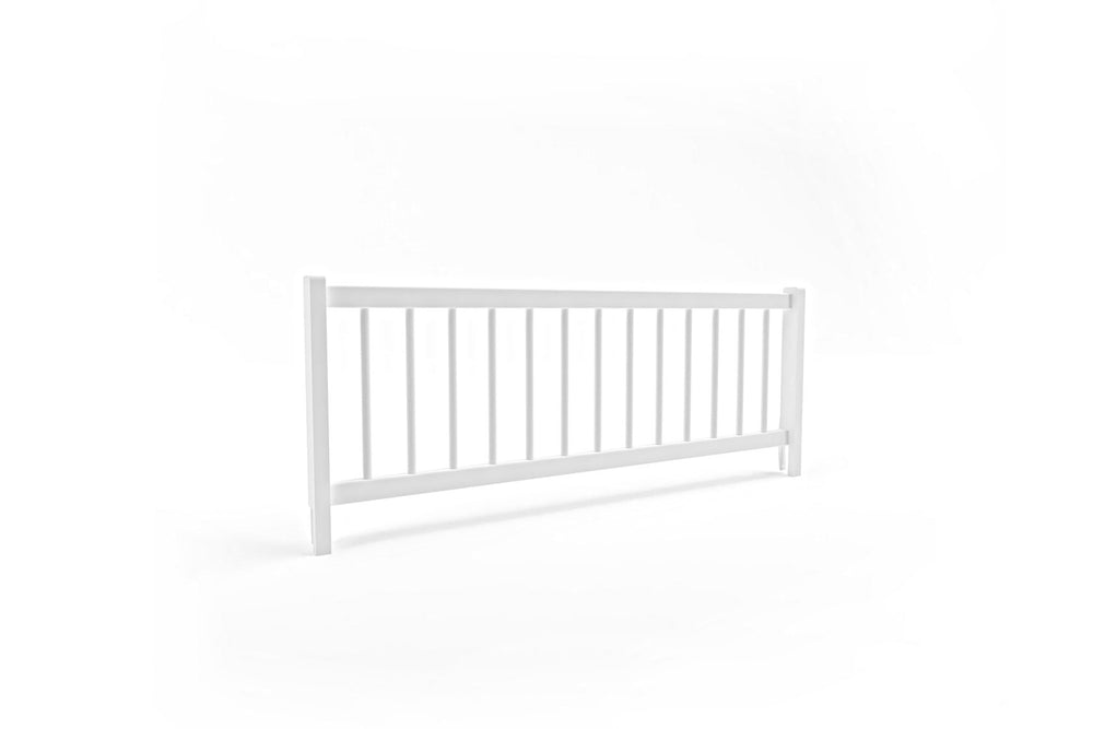 Бяла предпазна  решетка за детски легла