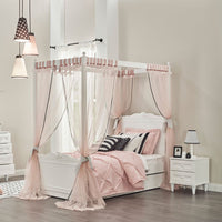 Легло с конструкция за балдахин Lora (100x200 см)