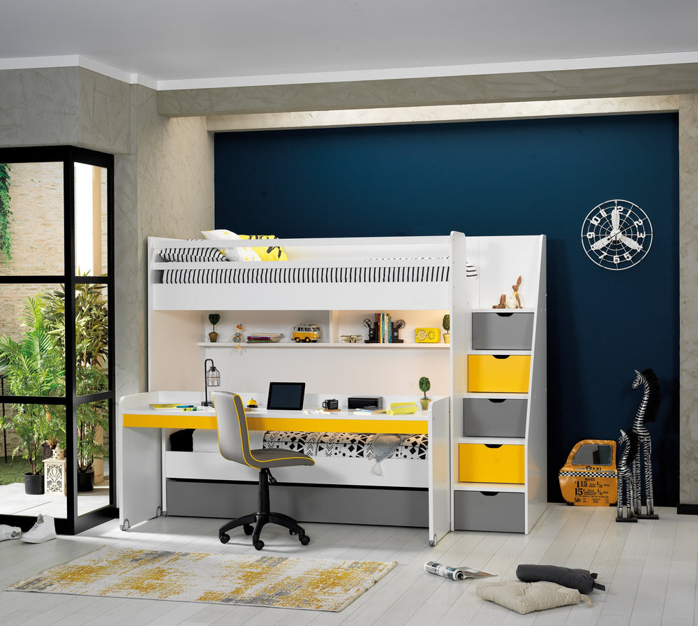 Ученическо голямо бюро Neo Yellow