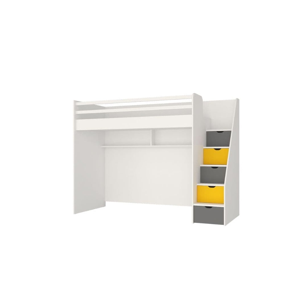 Горно легло Neo Yellow (90x200 см) с практична и подредена визия
