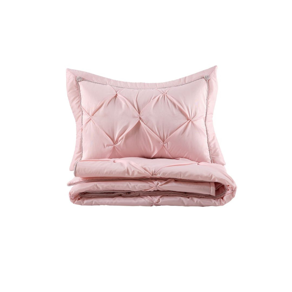 Покривало с калъфка Pinky (220x210 см) с мек текстилен дизайн